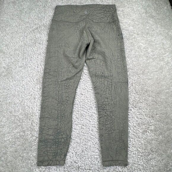 Lululemon Wunder Train High Rise Tight Legging Thread Dye Rover Green - Picture 3 of 13